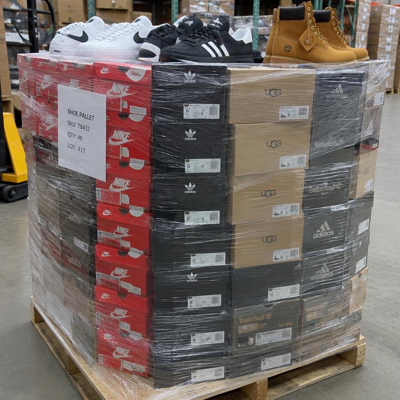 Shoes Pallet — Sneakers, Boots & Sandals (~200 pairs)